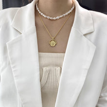 Load image into Gallery viewer, Fresh water pearl necklace 7 8MM non standard Baroque pearl clavicle - Sophornlilly