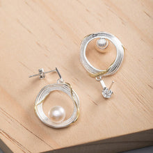 Load image into Gallery viewer, Freshwater Pearl Earrings For Woman Exaggerated Real 925 Sterling