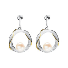 Load image into Gallery viewer, Freshwater Pearl Earrings For Woman Exaggerated Real 925 Sterling