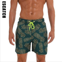 Load image into Gallery viewer, Fruit Pineapple Blue Green Swimwear Men Swim Shorts Swimming Trunks