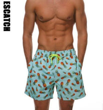 Load image into Gallery viewer, Fruit Pineapple Blue Green Swimwear Men Swim Shorts Swimming Trunks