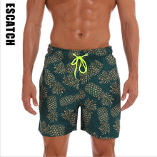 Load image into Gallery viewer, Fruit Pineapple Blue Green Swimwear Men Swim Shorts Swimming Trunks