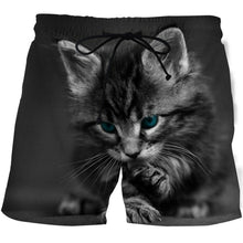 Load image into Gallery viewer, Funny Smelly Face Cat 3D Printed Mens Shorts Mesh Lining Comfortable