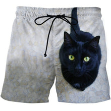 Load image into Gallery viewer, Funny Smelly Face Cat 3D Printed Mens Shorts Mesh Lining Comfortable