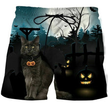 Load image into Gallery viewer, Funny Smelly Face Cat 3D Printed Mens Shorts Mesh Lining Comfortable