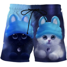 Load image into Gallery viewer, Funny Smelly Face Cat 3D Printed Mens Shorts Mesh Lining Comfortable
