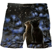 Load image into Gallery viewer, Funny Smelly Face Cat 3D Printed Mens Shorts Mesh Lining Comfortable