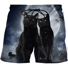 Load image into Gallery viewer, Funny Smelly Face Cat 3D Printed Mens Shorts Mesh Lining Comfortable
