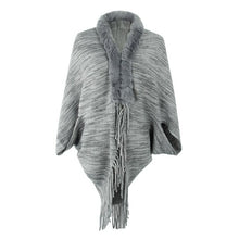 Load image into Gallery viewer, Fur Collar Sweater Cardigan Casual Long Sleeve Autumn Winter Stripe