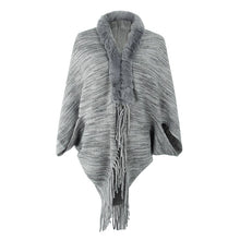 Load image into Gallery viewer, Fur Collar Sweater Cardigan Casual Long Sleeve Autumn Winter Stripe