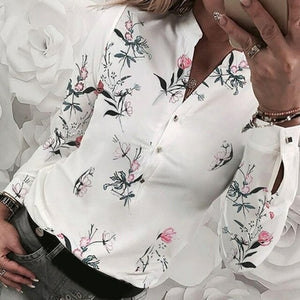 Womens Shirt Casual Tops Geometric Print Pattern Long