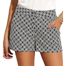 Load image into Gallery viewer, New Fashion Plaid Shorts Woman Shorts Summer Black and White Mid