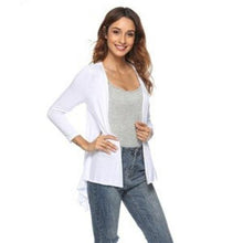Load image into Gallery viewer, Women's Front Open Cardigan New Long Sleeve Irregular Hem - Sophornlilly