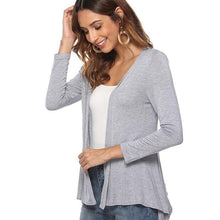 Load image into Gallery viewer, Women's Front Open Cardigan New Long Sleeve Irregular Hem - Sophornlilly