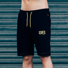 Load image into Gallery viewer, CozyFit Shorts - Black &amp; Yellow