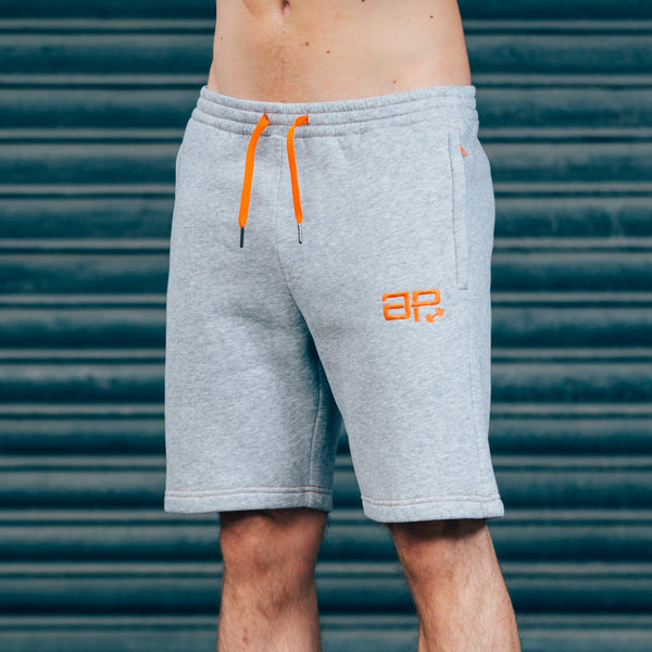 CozyFit Shorts - Grey & Orange