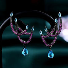 Load image into Gallery viewer, Luxury Curved Flower Full Cubic Zirconia CZ Engagement Wedding - Sophornlilly