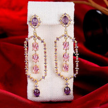 Load image into Gallery viewer, Trendy Yellow Square Drop Earring For Women Wedding Cubic - Sophornlilly