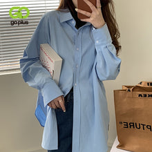 Load image into Gallery viewer, GOPLUS Women's Shirt Blouse Vintage Style Turn Down Collar Long
