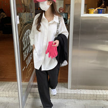 Load image into Gallery viewer, GOPLUS Women's Shirt Blouse Vintage Style Turn Down Collar Long