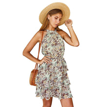 Load image into Gallery viewer, Mini Dresses Bohemian Halter Sleeveless Cascading - Sophornlilly