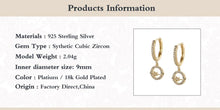Load image into Gallery viewer, GS 1 Pair Sterling 925 Silver Huggie Earring AAAAA Boucle Oreille