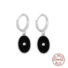 Load image into Gallery viewer, GS Candy Color 925 Silver Hoop Earrings Dripping Oil Craft S925