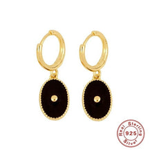 Load image into Gallery viewer, GS Candy Color 925 Silver Hoop Earrings Dripping Oil Craft S925
