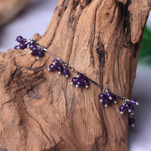 Load image into Gallery viewer, Natural Amethyst Women Anklet Bracelet Fashion Jewelry