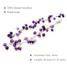 Load image into Gallery viewer, Natural Amethyst Women Anklet Bracelet Fashion Jewelry