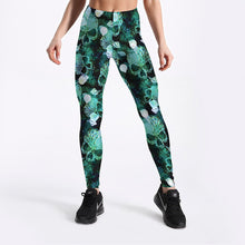 Load image into Gallery viewer, GYMQUASAR Skull Women Seamless Yoga Pants Push Up Leggings Fitness