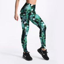 Load image into Gallery viewer, GYMQUASAR Skull Women Seamless Yoga Pants Push Up Leggings Fitness