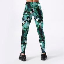 Load image into Gallery viewer, GYMQUASAR Skull Women Seamless Yoga Pants Push Up Leggings Fitness