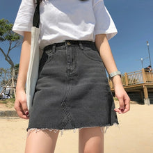 Load image into Gallery viewer, Gentillove Casual High Waist Pencil Denim Skirts Women Summer