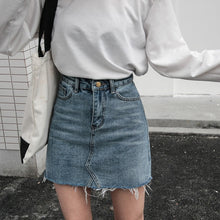 Load image into Gallery viewer, Gentillove Casual High Waist Pencil Denim Skirts Women Summer