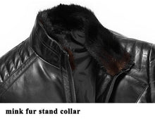 Load image into Gallery viewer, Genuine Leather Jacket Thick Warm Business Man