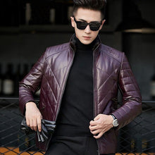 Load image into Gallery viewer, Genuine Leather Jacket Thick Warm Business Man