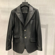 Load image into Gallery viewer, Genuine Leather Jacket Women