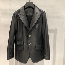 Load image into Gallery viewer, Genuine Leather Jacket Women