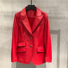 Load image into Gallery viewer, Genuine Leather Jacket Women