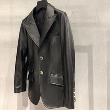 Load image into Gallery viewer, Genuine Leather Jacket Women
