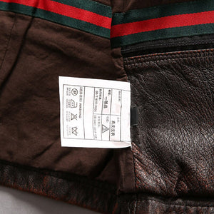 Genuine Leather Jacket r Autumn Air Force Style