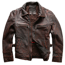 Load image into Gallery viewer, Genuine Leather Jacket r Autumn Air Force Style