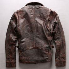 Load image into Gallery viewer, Genuine Leather Jacket r Autumn Air Force Style