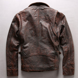 Genuine Leather Jacket r Autumn Air Force Style