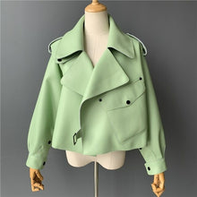 Load image into Gallery viewer, Genuine Leather Jacket women real sheepskin leather
