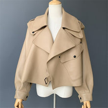 Load image into Gallery viewer, Genuine Leather Jacket women real sheepskin leather