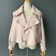 Load image into Gallery viewer, Genuine Leather Jacket women real sheepskin leather