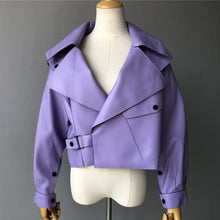 Load image into Gallery viewer, Genuine Leather Jacket women real sheepskin leather