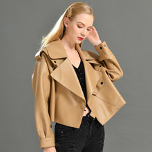 Load image into Gallery viewer, Genuine Leather Jacket women real sheepskin leather